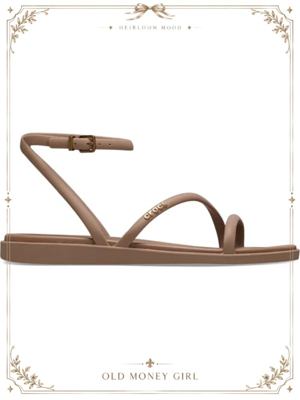 Crocs Miami Ankle Strap Sandals Wedge Heel Buckle Casual